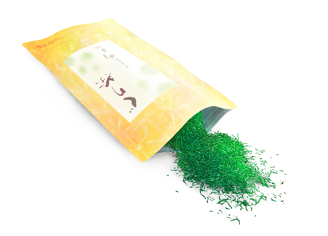 日本緑茶の茶葉