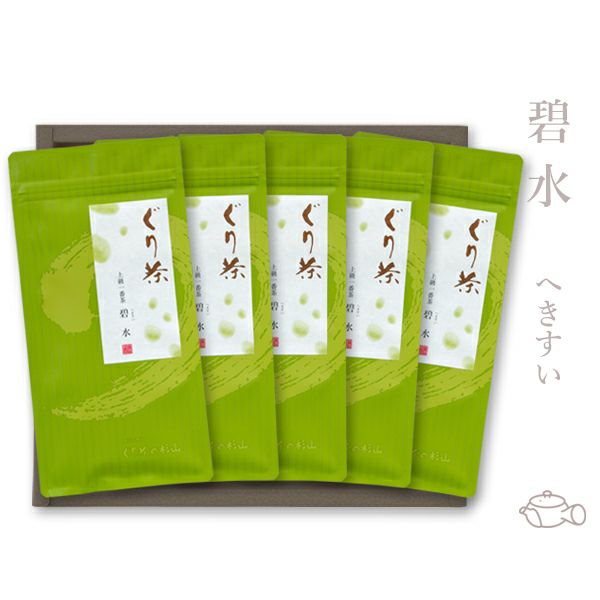 2022年度産】ぐり茶 上級一番茶【碧水】5本セット | 伊豆の香り ぐり茶の杉山｜公式通信販売