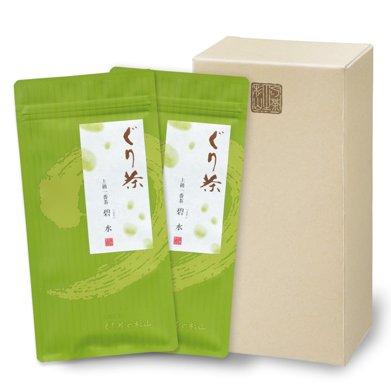 ぐり茶 上級一番茶　碧水二本セット